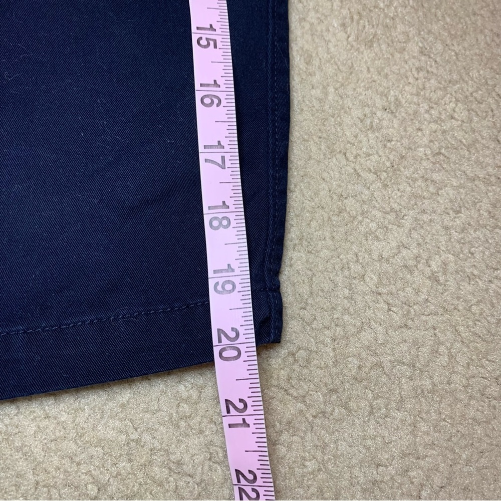 Black Brown 1826 Navy Flat Front Chino Short- 38 - Picture 12 of 15